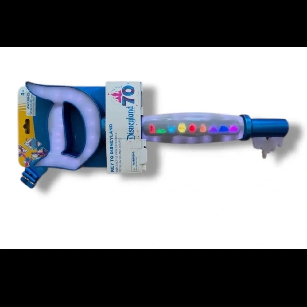 Disney Blue Light-Up Key with Colorful Lights - Picture 1 of 1